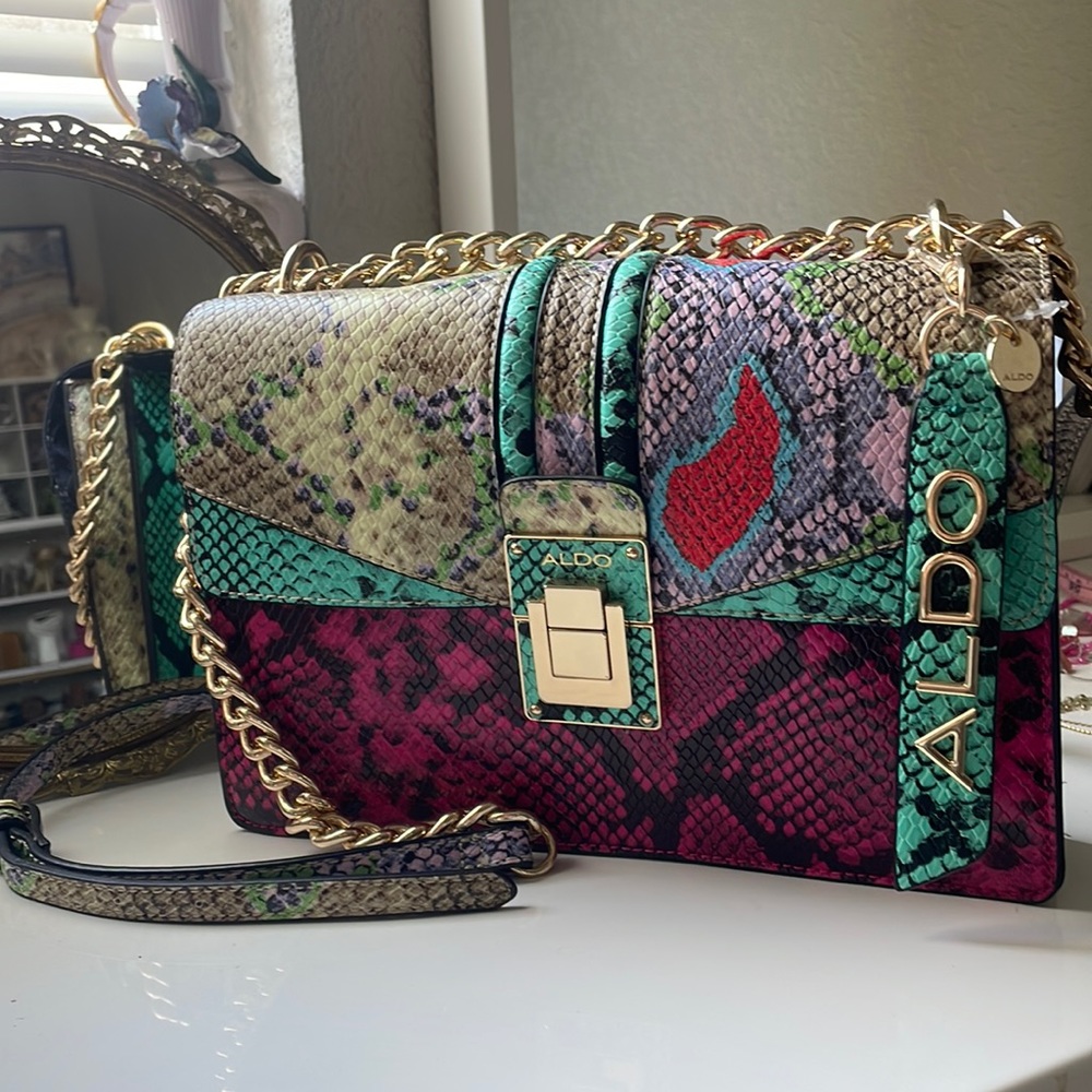 Aldo Crossbody multicolor purse